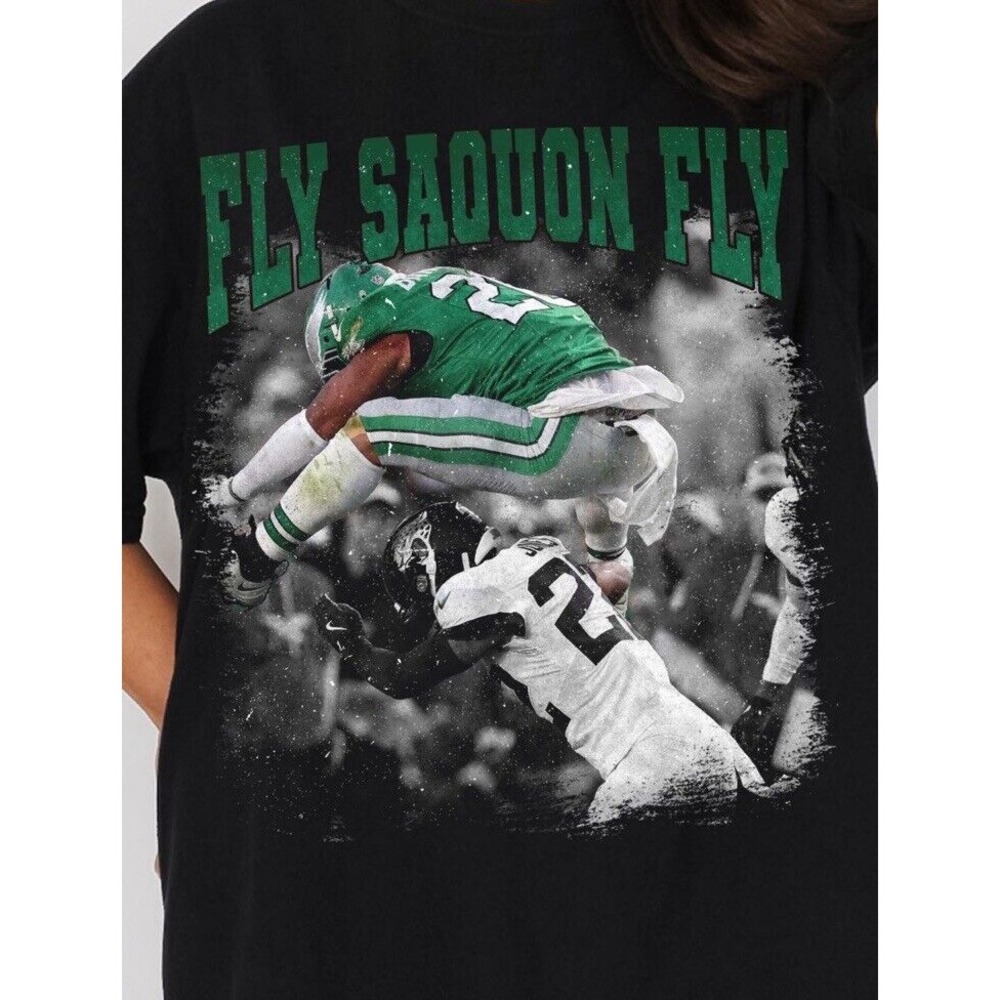 Philadelphia Fly Saquon Fly Eagles Barkley Unisex T-Shirt Size 2XL